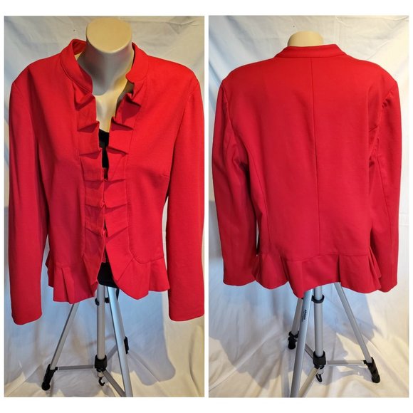 INC International Concepts Jackets & Blazers - INC International Concepts Red Blazer